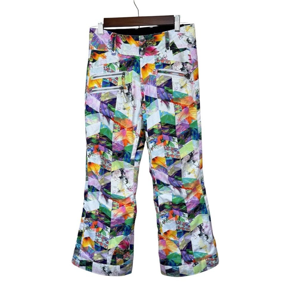 OBERMEYER Jessi Sky Snow Snowboard Pant Teen Girls Bottom Multicolor Sz M 10/12